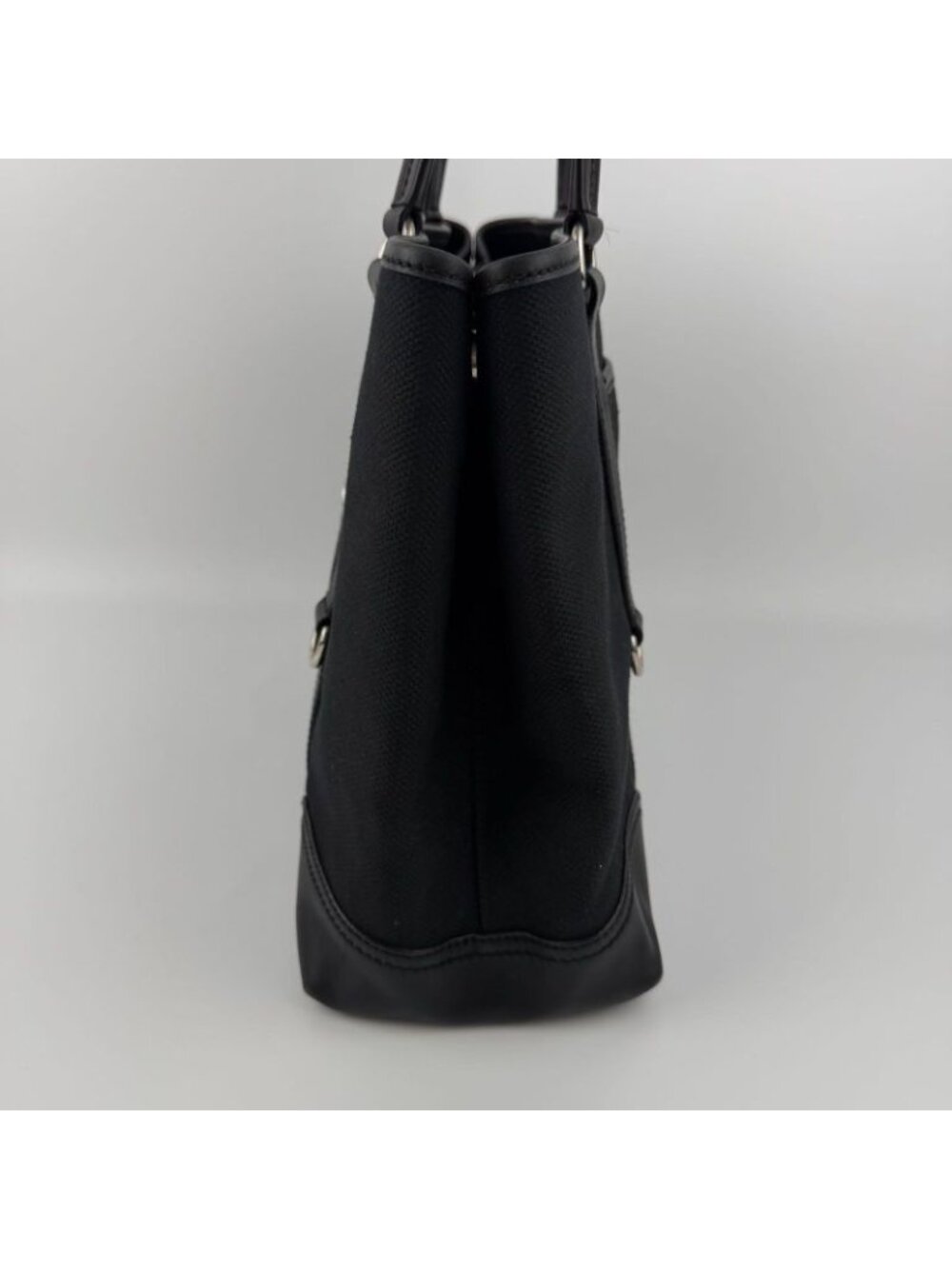 ★SOLD★ Prada Tote Black Canvas Vintage - Picture 5 of 16